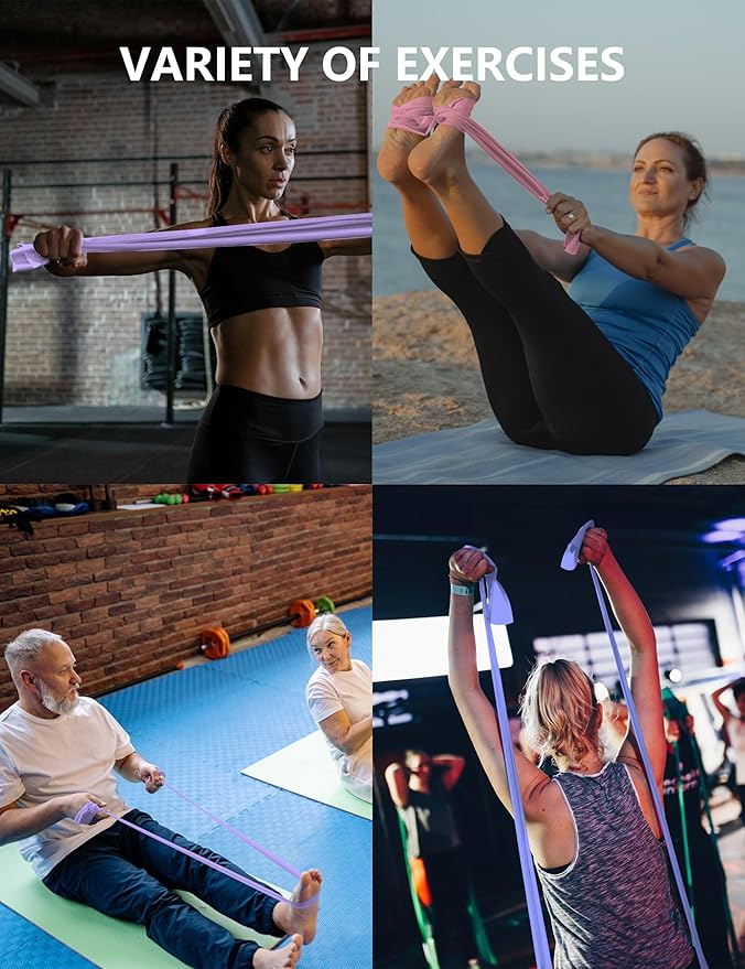 Fabric Resistance Bands for Women – 5 Level Exercise Bands Resistance Set, Resistance Bands for Working Out with Handles, Workout Bands Resistance for Women, Yoga, Pilates, Glutes, Legs,Vigor Yellow-GravixFit