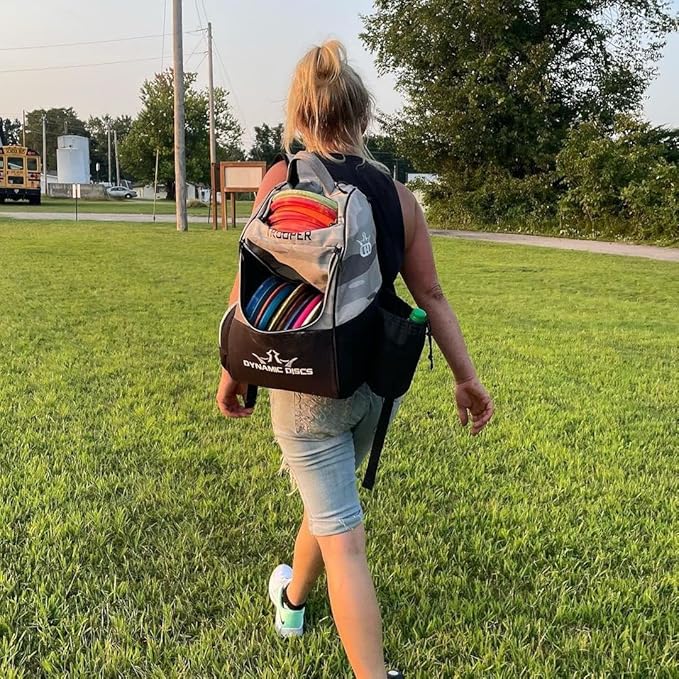 Dynamic Discs Trooper Disc Golf Bag | Large Frisbee Bags with 18+ Discs Capacity | Lightweight & Durable Backpack | Great Gifts or Disc Golf Accessories for Men | Ideal for Beginners & Pro Players-GravixFit