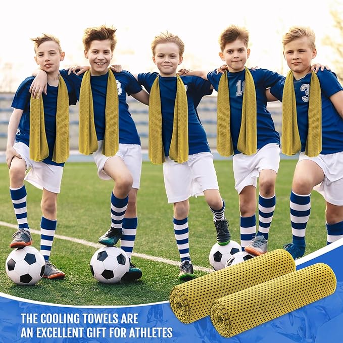 Hosuly 30 Pack Cooling Towels, 40"x12" Ice Breathable Soft Chilly Sweat Rag Microfiber Workout Rags for Gym Cooling Towels for Neck and Face for Yoga Golf Sport Running-GravixFit