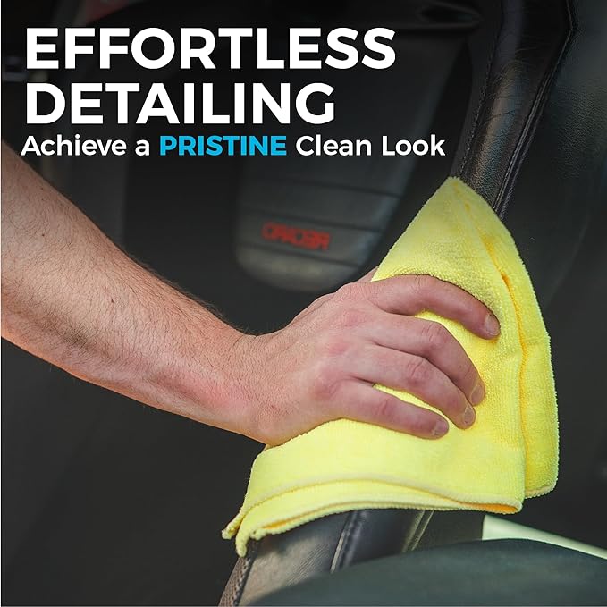 The Rag Company - All-Purpose Microfiber Terry Cleaning Towels - Commercial Grade, Highly Absorbent, Lint-Free, Streak-Free, Kitchens, Bathrooms, Offices, 300gsm, 16in x 16in, Grey (12-Pack)-GravixFit