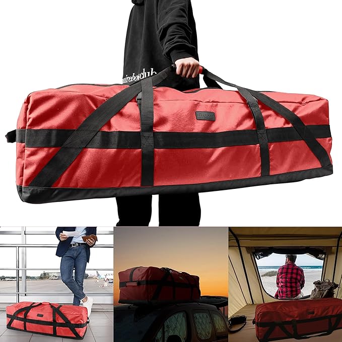 Fitdom 106L 45" Heavy Duty Extra Large Duffle with Upgrade Zipper, Durable & Water Resistant. Perfect as Camping Travel Storage Tent Storage Sports Equipment Bag For Coaches & More-GravixFit