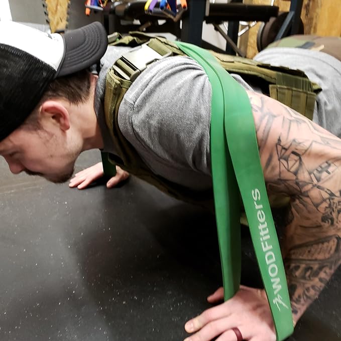 WODFitters Pull Up Assistance Band for Stretching, Mobility Workouts, Warm Up, Recovery, Powerlifting, Home Fitness and Exercise…-GravixFit