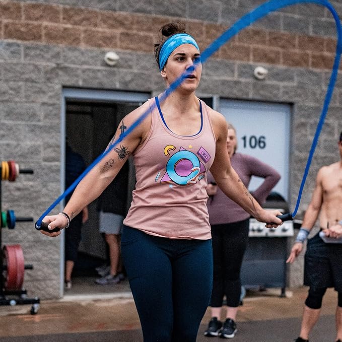 Elite Jumps Muay Thai 2.0 Weighted Jump Rope - Designed for High-Intensity Training, Muay Thai, & MMA Workouts - Heavy 1.3lb PVC Jump Ropes for Fitness