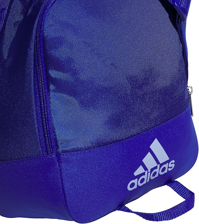 adidas Unisex Defender 4.0 Gym Duffel Bag for Men and Women, Semi Lucid Blue/Silver Metallic/Blue Spark, Small (38L)-GravixFit