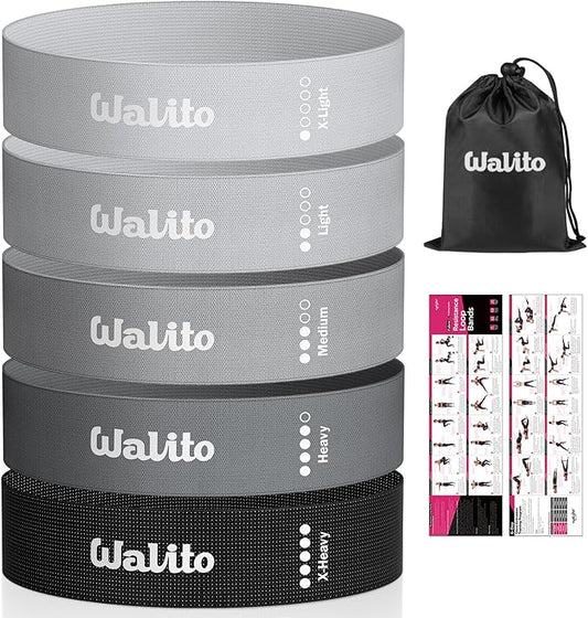 Fabric Resistance Bands for Working Out - Booty Bands for Legs -Glutes Training for Women and Men - Exercise Bands for Squats, Yoga, Physical Therapy -Home Gym Fitness-GravixFit