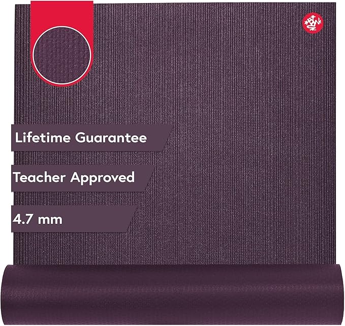 Manduka PROlite Yoga Mat 71" - 4.7mm | Lifetime Durability | Hygienic Construction | Teacher Approved | 71 x 24 inches-GravixFit