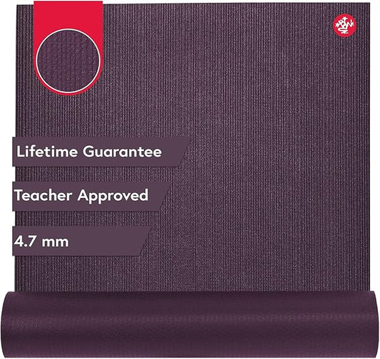 Manduka PROlite Yoga Mat 71" - 4.7mm | Lifetime Durability | Hygienic Construction | Teacher Approved | 71 x 24 inches-GravixFit