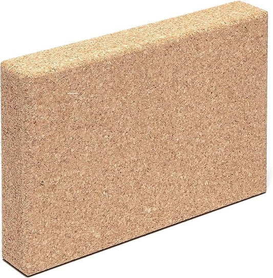 Go4Cork Cork Yoga Block for Yoga, Pilates & Meditation | Non-Slip, Hypoallergenic, Sustainable, Non-Toxic Yoga Block-GravixFit
