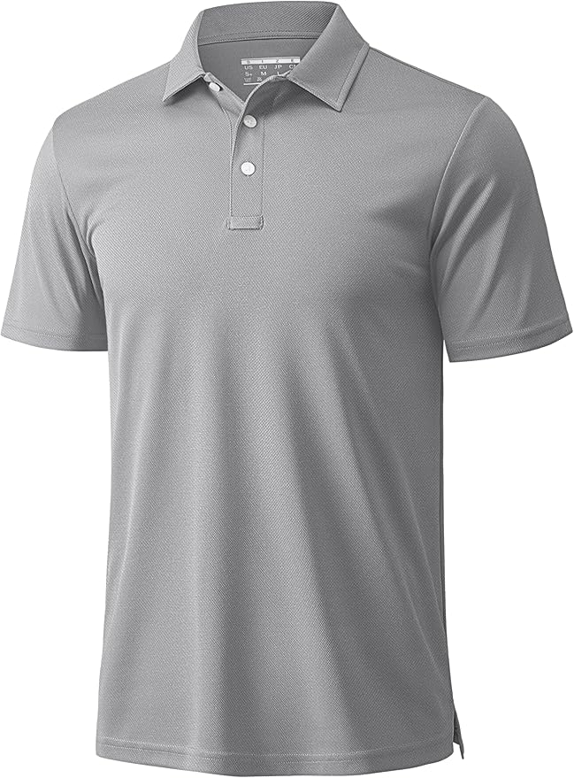 MAGCOMSEN Men's Polo Shirts 3 Buttons Casual Work T Shirts Quick Dry Short Sleeve Golf Shirt Pique Jersey Outdoor Performance-GravixFit