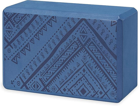 Gaiam Yoga Block - Supportive Latex-Free Eva Foam - Soft Non-Slip Surface with Beveled Edges for Yoga, Pilates, Meditation - Yoga Accessories for Stability, Balance, Deepen Stretches-GravixFit
