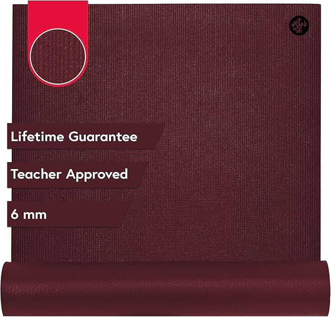 Manduka PRO Yoga Mat - 6mm | Lifetime Durability | Hygienic Construction | Premium Studio Quality | Teacher Approved-GravixFit