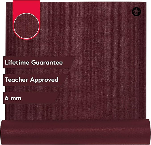 Manduka PRO Yoga Mat - 6mm | Lifetime Durability | Hygienic Construction | Premium Studio Quality | Teacher Approved-GravixFit