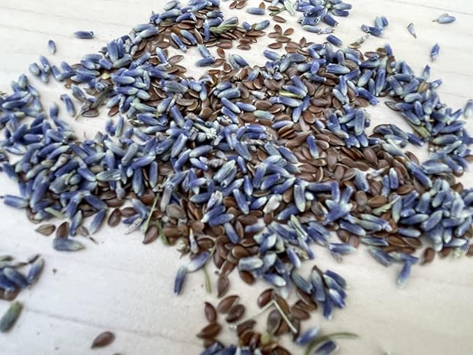 Organic Linen Eye Pillow - Lavender & Flaxseed for Relaxation, Yoga, Stress Relief - Microwavable Heating Pad & Cool Compress - Made in USA - Gifts for Meditation-GravixFit