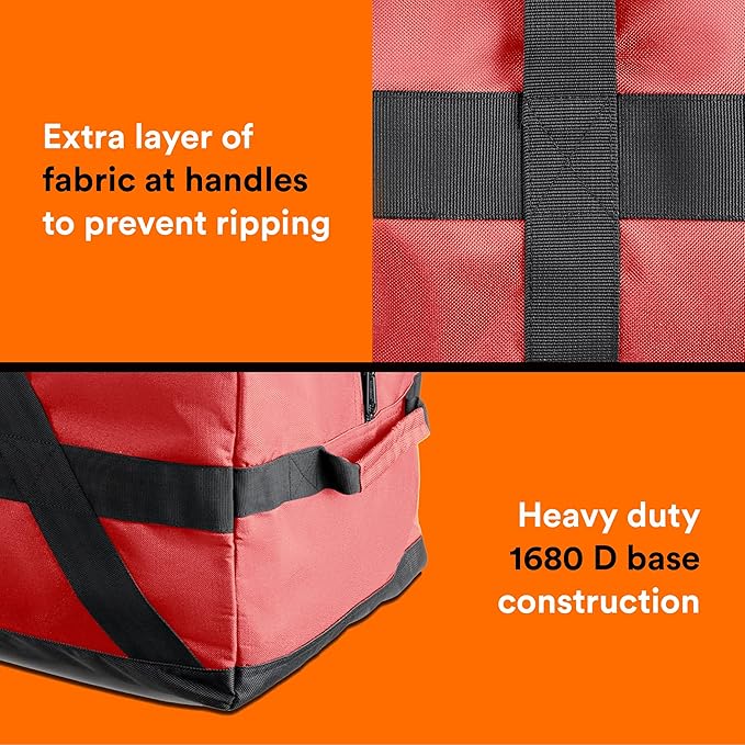 Fitdom 106L 45" Heavy Duty Extra Large Duffle with Upgrade Zipper, Durable & Water Resistant. Perfect as Camping Travel Storage Tent Storage Sports Equipment Bag For Coaches & More-GravixFit