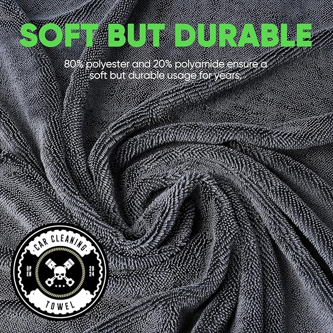 KKV 2-Pack Microfiber Towels (35"x 24") Extra Large Ultra Absorbent Drying Towel for Cars and Trucks, Without Streaks, Scratches, or Water Spots-GravixFit