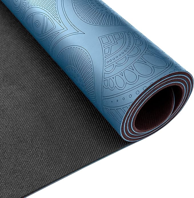 Clever Yoga Liquid Balance Thick Yoga Mat - Pro Exercise Yoga Mat with Non-Slip Surface for Home Gym, Earth-Friendly & Recyclable Pilates and Workout Pad Women & Men, 4.5 mm-GravixFit