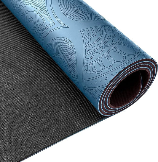 Clever Yoga Liquid Balance Thick Yoga Mat - Pro Exercise Yoga Mat with Non-Slip Surface for Home Gym, Earth-Friendly & Recyclable Pilates and Workout Pad Women & Men, 4.5 mm-GravixFit