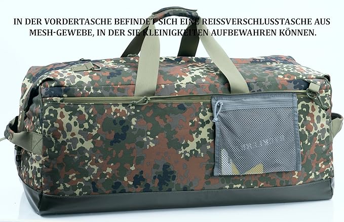 Large Military Tactical Duffle Bag Duffel Backpack for Special Work,Sports,Traveling,Camping 85L-GravixFit