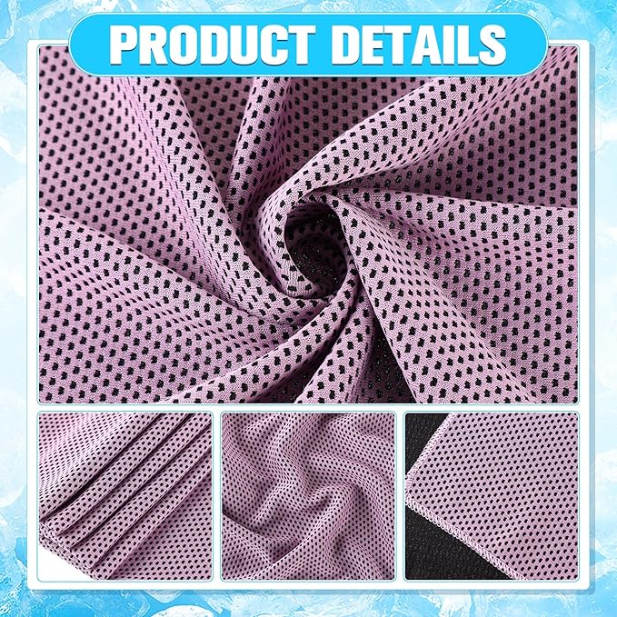 Maitys 500 Pack Cooling Towels for Neck and Face Bulk, 32 x 12 Inch Microfiber Ice Chilly Cold Sports Towel Breathable Workout Rags for Hot Weather Gym Yoga Golf Beach Running-GravixFit