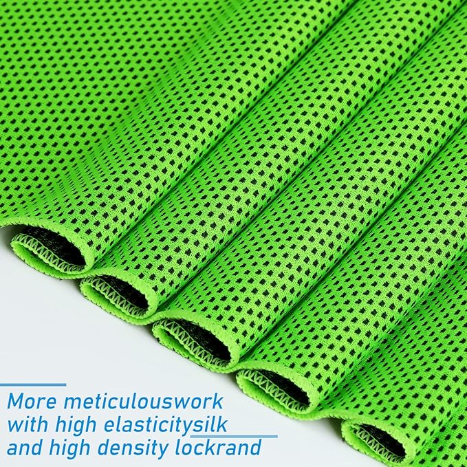 Cooling Towels 40 Pack 40"x 12", 160gsm Bulk Cool Towels, Soft Breathable, Super Absorbent, Quick Cold Towel, for Bowling, Yoga, Travel, Camping, Golf, Football, Hiking, Outdoor Work-GravixFit