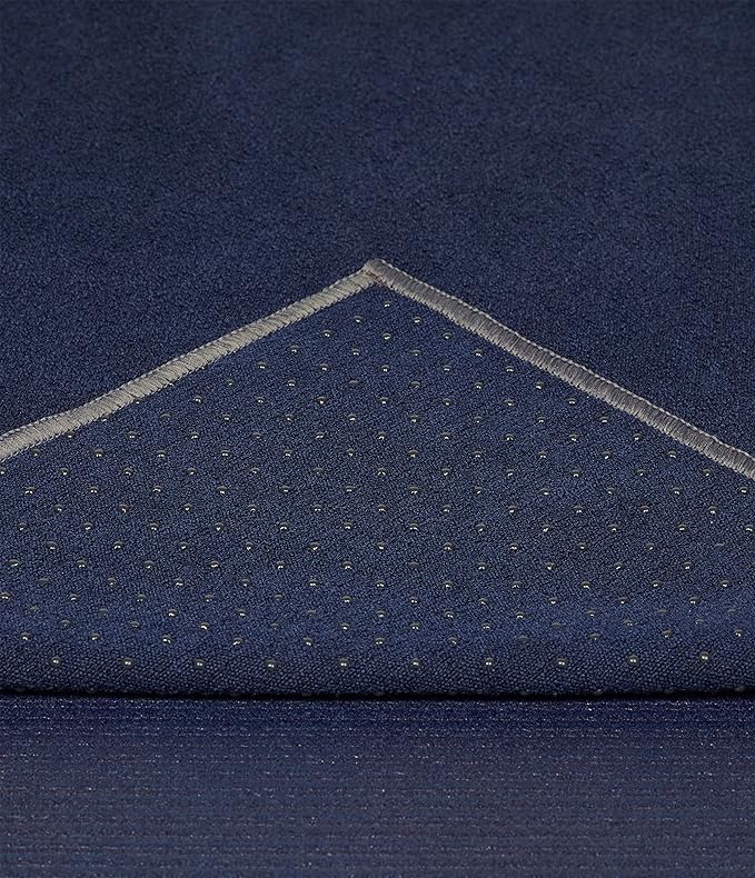 Manduka Yogitoes Yoga Towel – Rubber Grip Dots Non-Slip Bottom, Quick Dry Fitness Towel for Hot Yoga, Pilates, Exercise-GravixFit