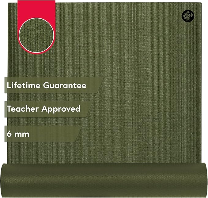Manduka PRO Yoga Mat - 6mm | Lifetime Durability | Hygienic Construction | Premium Studio Quality | Teacher Approved-GravixFit