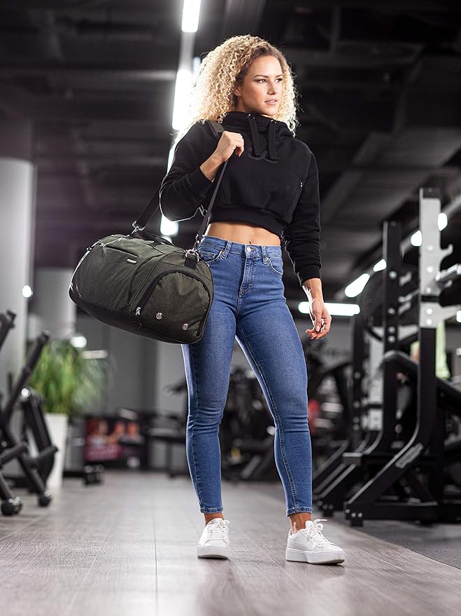 Fitgriff® Gym Bag for Men & Women with Shoe & Wet Compartment - Duffle Bag for Travel, Sports, Fitness & Workout-GravixFit