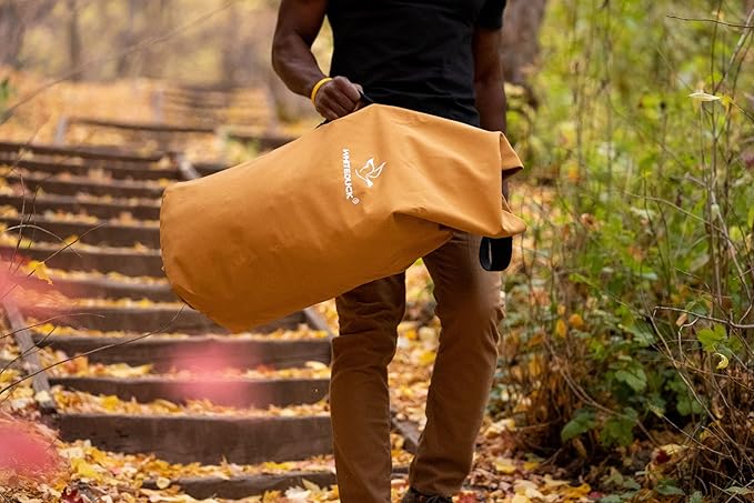 WHITEDUCK 25"x42" (430L) Top Load Canvas Duffel Bag – Military-Grade, Tear-Proof & Weatherproof, Heavy Duty for Travel, Outdoors & Military Use, with Padlock Compatibility, 5 Colors-GravixFit