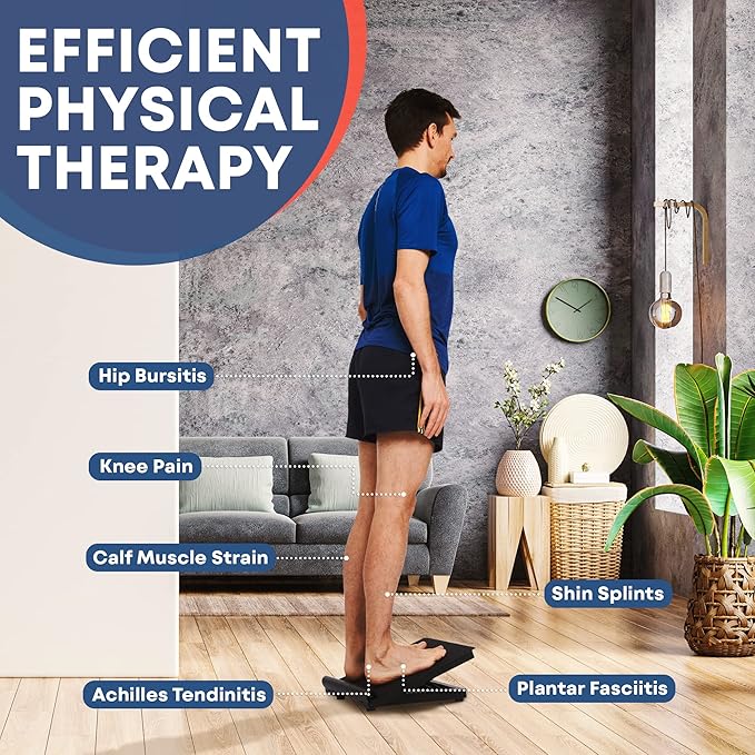 Stretching Strap with Loops - Non Elastic Stretch Band for Physical Therapy, Yoga Strap for Stretching Equipment, Stretch Bands for Exercise and Flexibility - Fascia, Hamstring & Leg Stretcher Belt-GravixFit