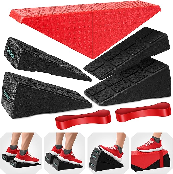 Squat Wedge - Squat Wedge Block 520 LBS Weight Capacity - Slant Board for Calf Stretching - Calf Stretcher Slant Board - yoga blocks-GravixFit