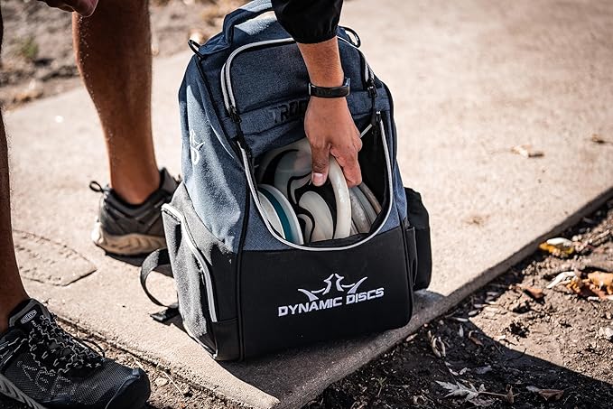 Dynamic Discs Trooper Disc Golf Bag | Large Frisbee Bags with 18+ Discs Capacity | Lightweight & Durable Backpack | Great Gifts or Disc Golf Accessories for Men | Ideal for Beginners & Pro Players-GravixFit