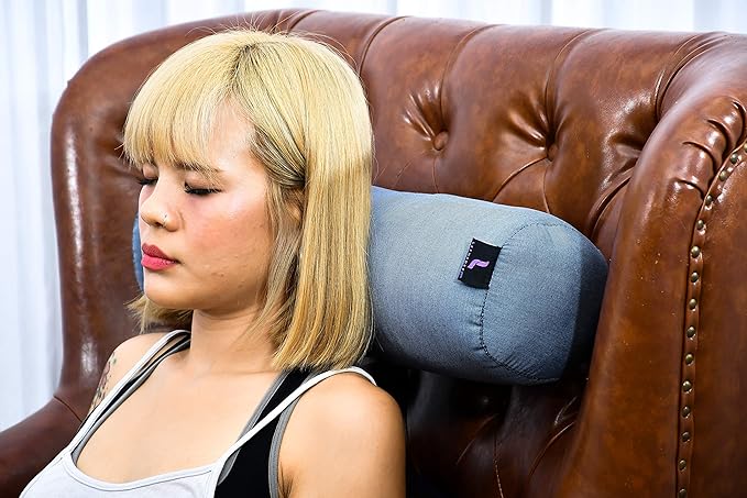 Leewadee Small Yoga Bolster – Shape-Retaining Cervical Neck Roll, Tube Pillow for Comfortable Reading, Kapok Filling, 22 x 6 x 6 inches-GravixFit