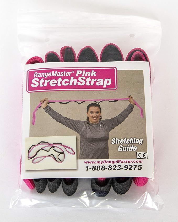RangeMaster Stretch Strap with Exercise Guide│ Versatile Multi-Loop Strap Perfect for Yoga, Pilates, and Physical Therapy │ Portable │ Helps Improve Flexibility-GravixFit