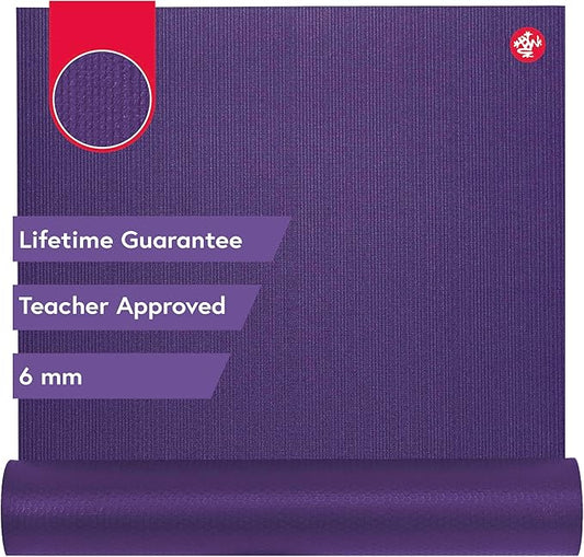 Manduka PRO Yoga Mat - 6mm | Lifetime Durability | Hygienic Construction | Premium Studio Quality | Teacher Approved-GravixFit