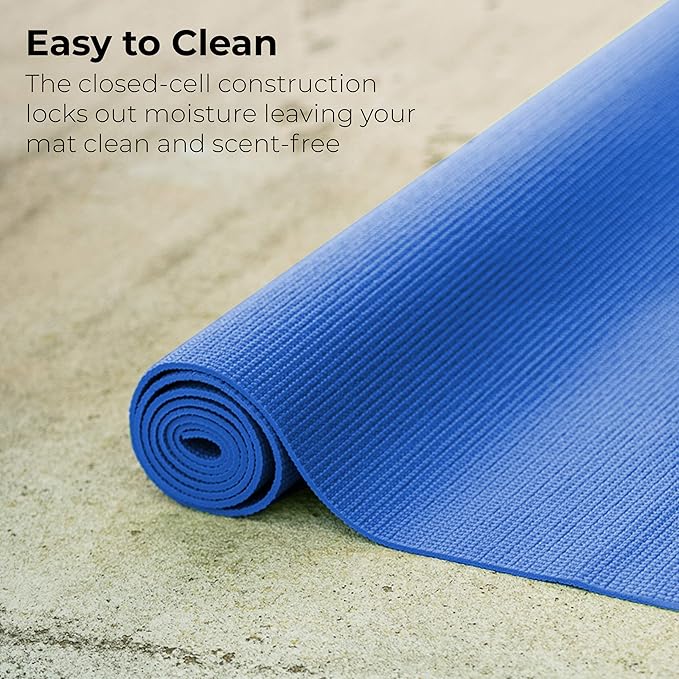 Hello Fit 10-Pack Yoga Mat, 68" x 24" Non Slip Exercise Mat, 4mm Thick Gym Mat for Fitness and Stretching, Bulk Non Toxic Yoga Mats for Schools and Studios-GravixFit