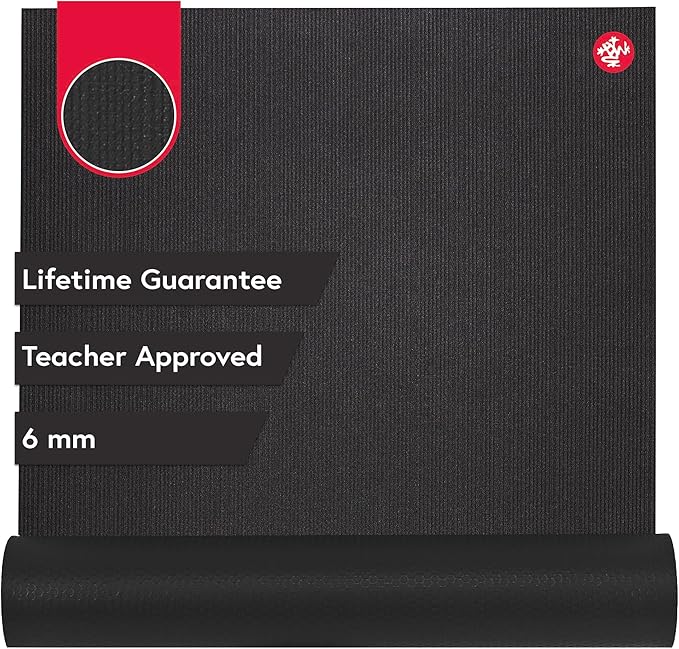 Manduka PRO Yoga Mat - 6mm | Lifetime Durability | Hygienic Construction | Premium Studio Quality | Teacher Approved-GravixFit