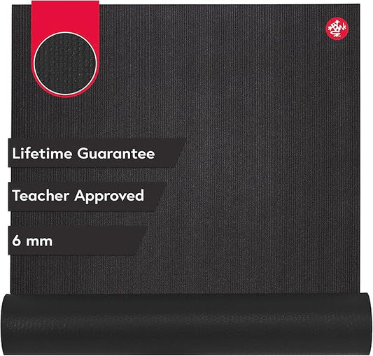 Manduka PRO Yoga Mat - 6mm | Lifetime Durability | Hygienic Construction | Premium Studio Quality | Teacher Approved-GravixFit