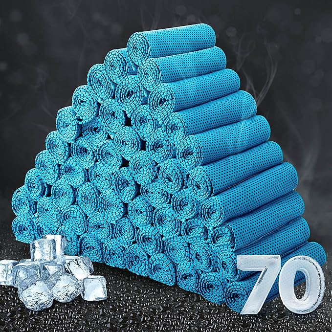 Honoson Cooling Towel Bulk - Neck & Face Cool Chilly Towels Microfiber Breathable Sport Sweat Rag for Gym, Yoga, Travel, Camping, Running, Outdoor-GravixFit