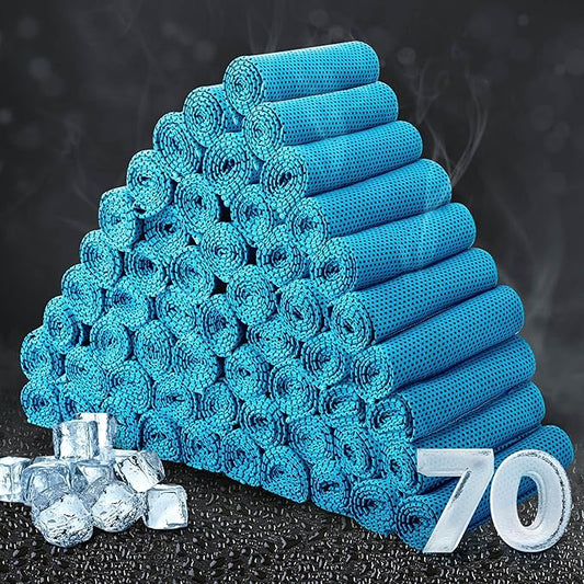 Honoson Cooling Towel Bulk - Neck & Face Cool Chilly Towels Microfiber Breathable Sport Sweat Rag for Gym, Yoga, Travel, Camping, Running, Outdoor-GravixFit