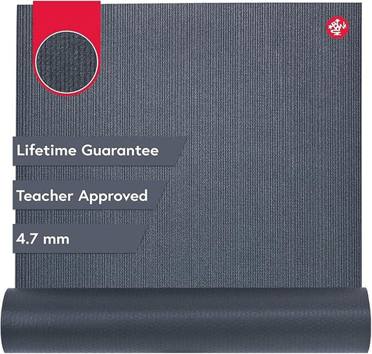 Manduka PROlite Yoga Mat 71" - 4.7mm | Lifetime Durability | Hygienic Construction | Teacher Approved | 71 x 24 inches-GravixFit