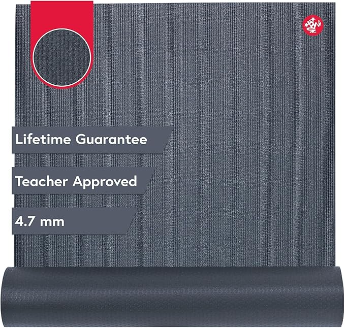 Manduka PROlite Yoga Mat 71" - 4.7mm | Lifetime Durability | Hygienic Construction | Teacher Approved | 71 x 24 inches-GravixFit