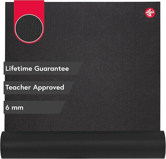 Manduka PRO Yoga Mat - 6mm | Lifetime Durability | Hygienic Construction | Premium Studio Quality | Teacher Approved-GravixFit